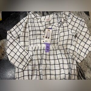 Wrangler Black and White Plaid Shirt